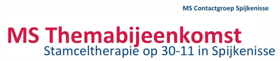 Themabijeenkimst stamceltherapie